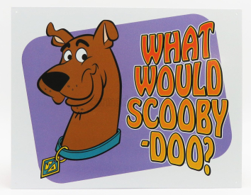 Edicola Accessories Metal Plate - Scooby Doo 1:1 Fialově Hnědá