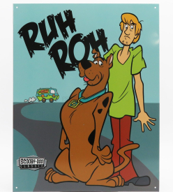 Edicola Accessories Metal Plate - Scooby Doo 1:1 Modrá Hnědá Zelená