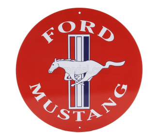 Edicola Accessories Metal Round Plate - Ford Mustang 1:1 Různé