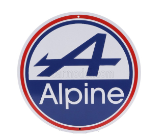 Edicola Accessories Metal Round Plate - Renault Alpine 1:1 Různé