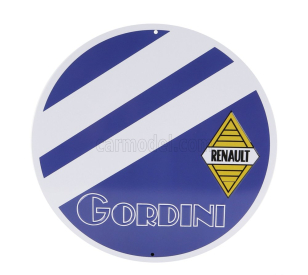 Edicola Accessories Metal Round Plate - Renault Gordini 1:1 Různé