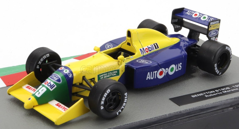 Edicola Benetton F1  Ford B190b N 19 Season 1991 Roberto Moreno 1:43 Žlutá Modrá