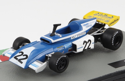 Edicola Eifelland F1  E21 N 22 Season 1972 Rolf Stommelen 1:43 Světle Modrá Bílá Žlutá