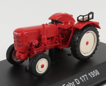 Edicola Fahr D177 Tractor 1958 - Con Vetrina - With Showcase 1:43 Orange