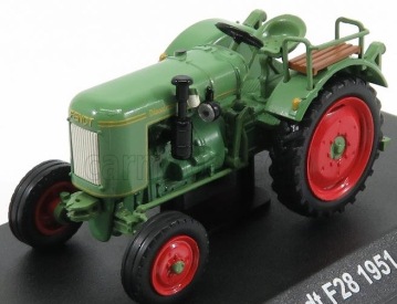 Edicola Fendt F28 Tractor Truck 1951 - Con Vetrina - With Showcase 1:43 Zelená Červená