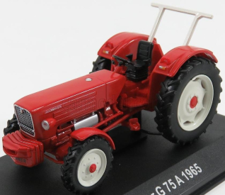 Edicola Guldner G75a Tractor 1965 - Con Vetrina - With Showcase 1:43 Červená Bílá