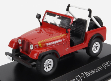 Edicola Jeep Cj-7 Renegado Open 1983 1:43 Red