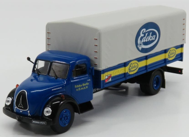 Edicola Magirus Deutz S6500 Truck Edeka Telonato 1956 - Without Card Box 1:43 Modrá Žlutá Šedá