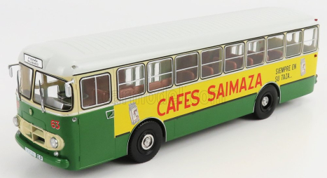 Edicola Pegaso 6021a Autobus Cafes Saimaza 1984 1:43 Zelená Bílá Žlutá