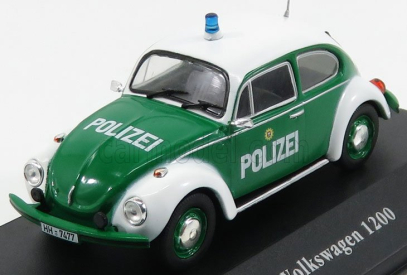 Edicola Volkswagen Beetle 1200 Polizei 1977 1:43 Zelená Bílá