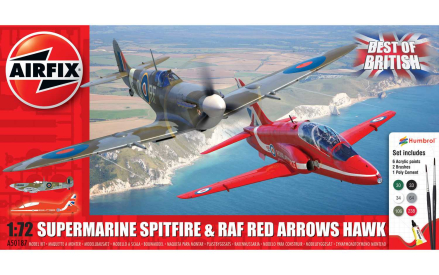 Gift Set letadla A50187 - Best of British Spitfire and Hawk (1:72)