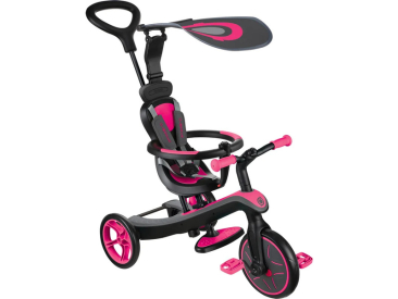 Globber - Tříkolka Explorer Trike 4in1 Fuchsia Pink