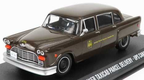 Greenlight Checker Taxi Cab Ups Canada 1975 1:43 Brown