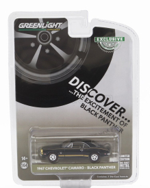 Greenlight Chevrolet Camaro Coupe Black Panther 1967 1:64 Černé Zlato