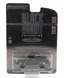 Greenlight Chevrolet K20 Pick-up Scottsdale 1982 - Black Bandit 1:64 Black