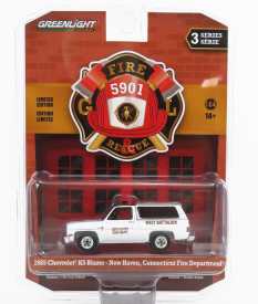 Greenlight Chevrolet K5 Blazer Connecticut Fire Engine Department 1995 1:64 Bílá