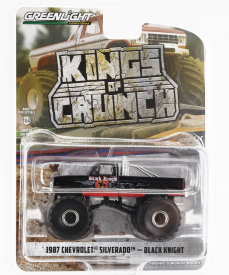 Greenlight Chevrolet Silverado Pick-up Monster Truck Black Knight 1987 1:64 Black