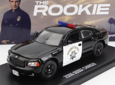 Greenlight Dodge Charger Coupe California Highway Patrol 2006 - The Rookie 1:43 Černá Bílá