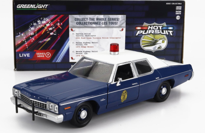 Greenlight Dodge Monaco Kansas Highway Patrol Police 1975 1:24 Modrá Bílá