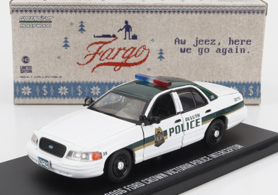 Greenlight Ford usa Crown Victoria Police Interceptor Atlanta Police 2009 - Baby Drive 1:43 Bílá