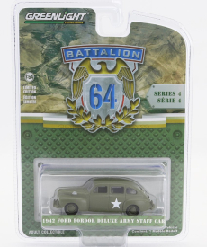 Greenlight Ford usa Deluxe Army Staff Car 1942 1:64 Vojenská Zelená