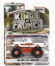 Greenlight Ford usa F-350 Pick-up Monster Truck Iron Eagle 1990 1:64 Bílá