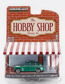 Greenlight Ford usa Fordor Super Deluxe With Surfboard 1946 1:64 Zelená