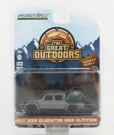 Greenlight Jeep Gladiator Pick-up 2021 - The Great Outdoors 1:64 Grey Met