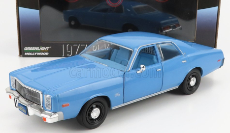 Greenlight Plymouth Fury 1977 - Christine Movie - Detective Rudolph Junkins 1:24 Světle Modrá