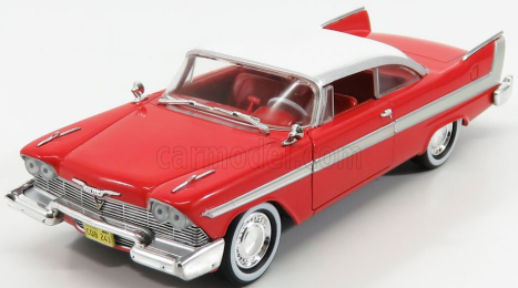 Greenlight Plymouth Fury 2-door 1958 - Christine La Macchina Infernale 1:24 Červená Bílá