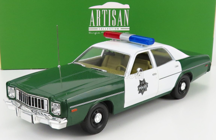 Greenlight Plymouth Fury Hazzard Police 1975 1:18 Zelená Bílá