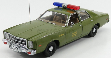 Greenlight Plymouth Fury U.s. Army Military Police 1977 - A-team 1:18 Vojenská Zelená