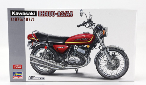 Hasegawa Kawasaki Kh400 A3/a4 Motorcycle 1976 1:12 /