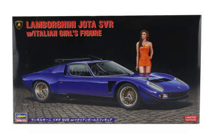 Hasegawa Lamborghini Jota Svr With Girl Figure 1970 1:24 /