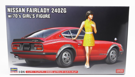 Hasegawa Nissan Fairlady 240zg Coupe With 70s Girl Figure 1972 1:24 /