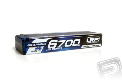 HV LCG Modified GRAPHENE-4 6700mAh Hardcase Akku - 7.6V LiPo - 120C/60C