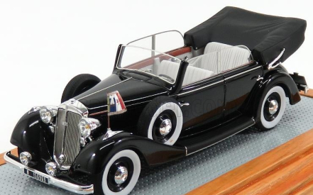 Ilario-model Horch 830bl Cabriolet Open 1936 - General De Gaulle 1:43 Black