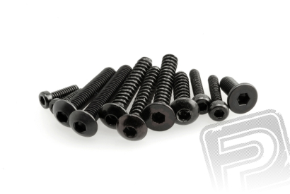 Imbus šroub s čočkovitou hlavou M3x10mm samořezné (černé, 10 ks.)