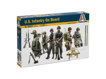 Italeri figurky - U.S. INFANTRY ON BOARD (1:35)