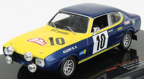 Ixo-models Ford england Capri 2600 Rs N 10 Rally Rajd Polski 1972 W.rohrl 1:43 Modrá Žlutá