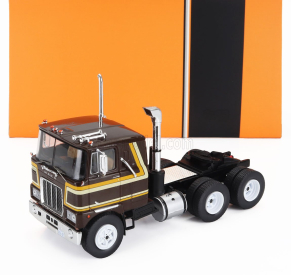 Ixo-models Mack F-series Tractor Truck 3-assi 1977 1:43 Hnědá 2 Tóny Žlutá