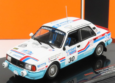 Ixo-models Škoda 130l N 30 Rally Rac Lombard 1987 L.Krecek - B.Moti 1:43, bílá