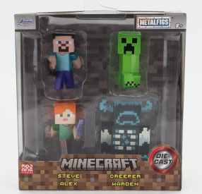 Jada Figures Set 4x Minecraft Metal Nano Figure Videogame - Cm. 5.0 1:50 Různé