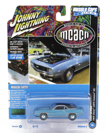 Johnny lightning Chevrolet Copo Camaro Coupe 1969 1:64 Světle Modrá