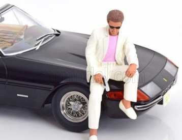 Kk-scale Figures Sunny Sitting For Ferrari 365 Gtb Daytona Spider Open 1969 1:18 Bílá Růžová