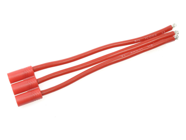 Konektor zlacený 3.5mm 3-pin samec s kabelem 14AWG 10cm