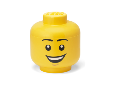 LEGO Storage Head Large - šťastný chlapec