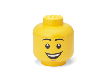 LEGO Storage Head small - šťastný chlapec