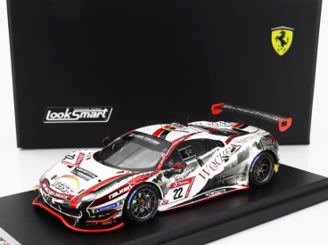 Looksmart Ferrari 488 Gt3 Evo 3.9l Turbo V8 Team Wtm Phoenix Racing N 22 24h Nurburgring 2021 Indy Dontje - Daniel Keilwitz - Jochen Krumbach - Georg Weiss 1:43 Bílá Červená Černá