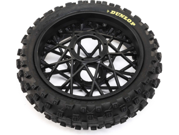 Losi kolo s pneu Dunlop MX53 zadní, disk černý: PM-MX